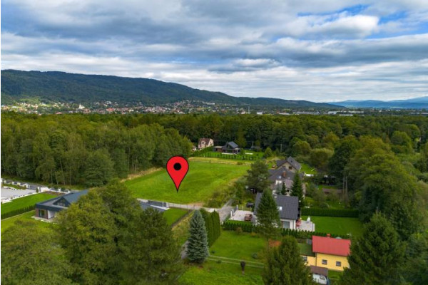 bielski, Wilkowice, Zielna, Działka w Wilkowicach ul.Zielna/ ul.Spacerowa