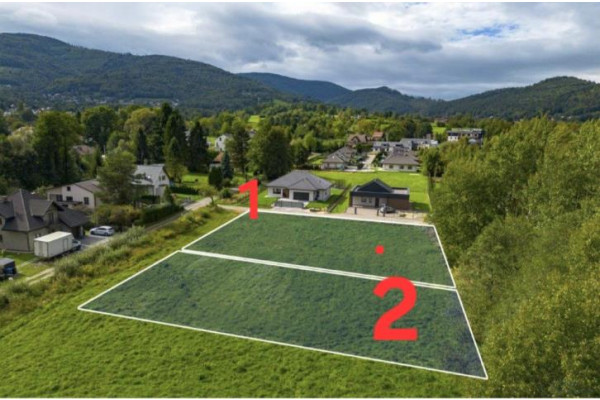 bielski, Wilkowice, Zielna, Na sprzedaż:działka budowlana w Wilkowicach