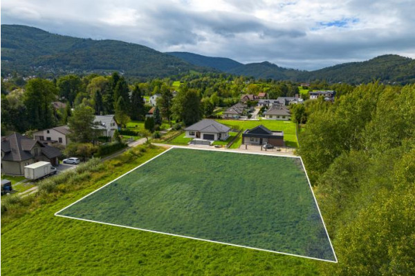 bielski, Wilkowice, Zielna, Na sprzedaż:działka budowlana w Wilkowicach