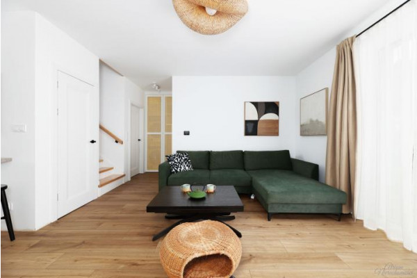 bielski, Wilkowice, Sielska, Dom w zabudowie bliźniaczej w Wilkowicach