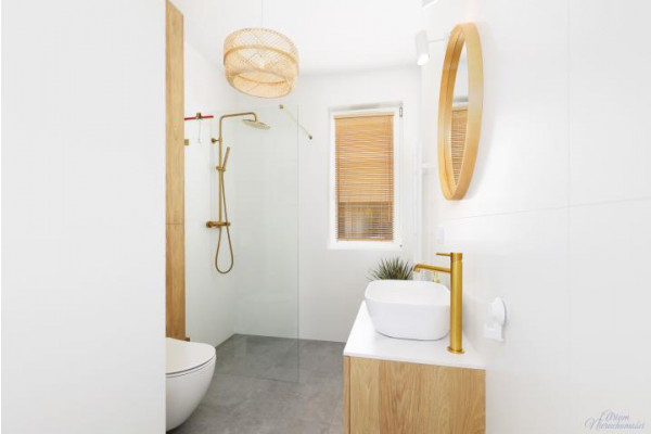 bielski, Wilkowice, Sielska, Dom w zabudowie bliźniaczej w Wilkowicach