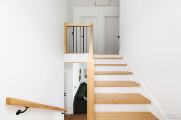 bielski, Wilkowice, Sielska, Dom w zabudowie bliźniaczej w Wilkowicach